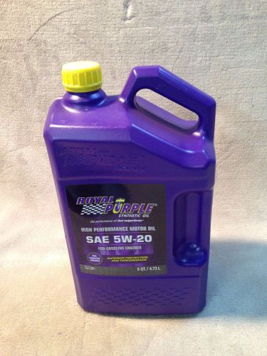 (1) 5 qt jug royal purple 51520 5w-20 high performance motor oil free shipping