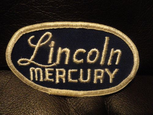 Lincoln, mercury patch - vintage - new - original - auto - 4 x 2 1/8