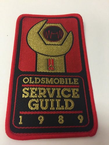 1989 oldsmobile service guild mechanics patch - vintage made in england new