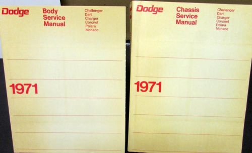 Nos 1971 dodge service manual hemi 440 6pack challenger dart charger coronet r/t
