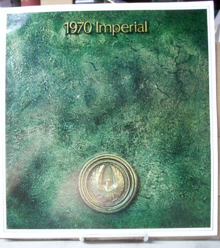1970 70 chrysler imperial dealer dealership sales brochure folder catalog