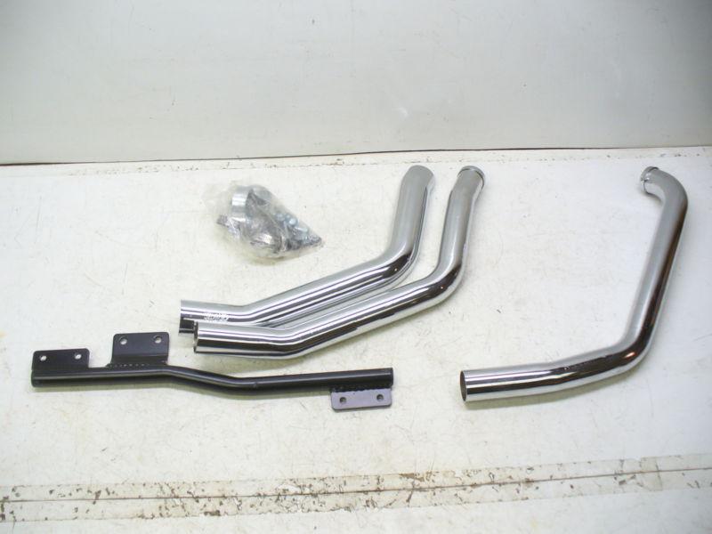 Harley 06 softail straight shot partial exhaust