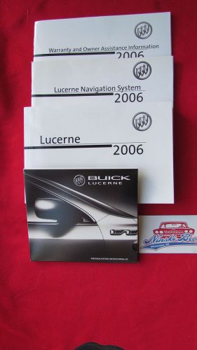 New 2006 buick lucerne owners manual 06 w/ navigation guide