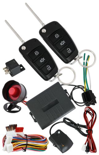 12v 2 remote controls universal car alarm security system shocking sensor /2264