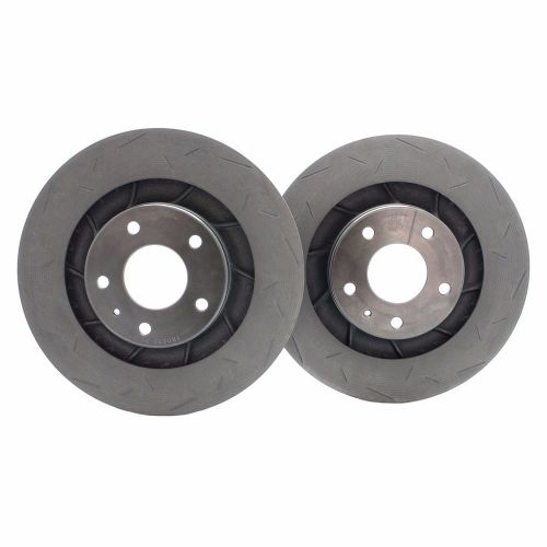 Front rotors high carbon performance slotted left right set m35 g35 g37