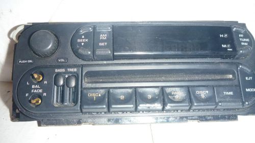 02-06 dodge caravan durango radio cd face plate replacement p05064354aj oem