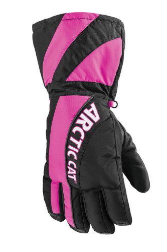 Arctic cat women&#039;s interchanger glove w/ removable liner - black / pink 5262-28*