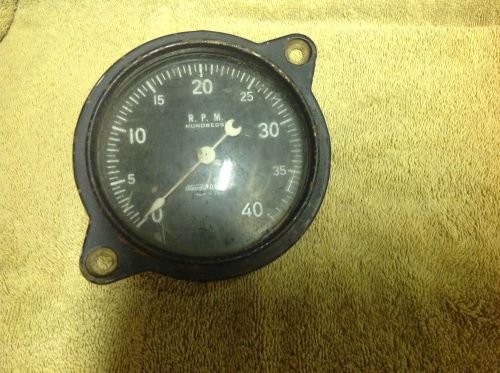 Vintage 4 &#034;stewart warner aviation tachometer 4000 rpm ratrod