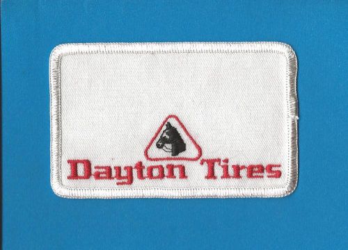 Rare vintage 1970&#039;s dayton tires employee work shirt uniform jacket patch crest