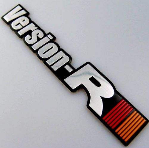 Mitsubishi colt boot badge version-r versionr ralliart 3d embossed aluminium