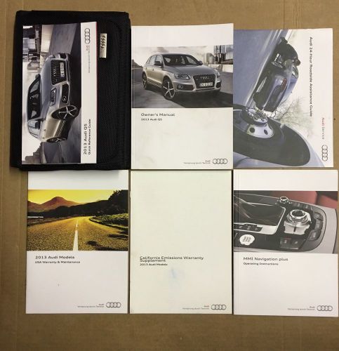 2013 audi q5 owner&#039;s manual with case