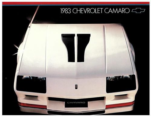 1983 chevrolet camaro original literature 14 pages - chevy z28 brochure