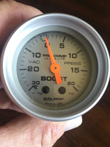 Auto meter pro comp ultra lite boost gauge