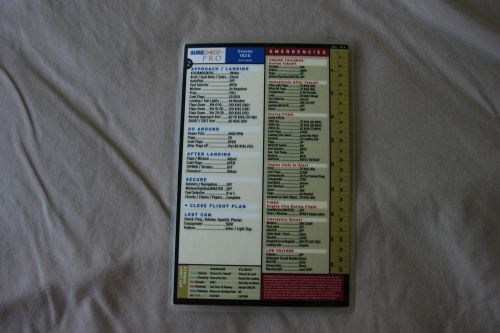 Cessna 182s surecheck checklist card