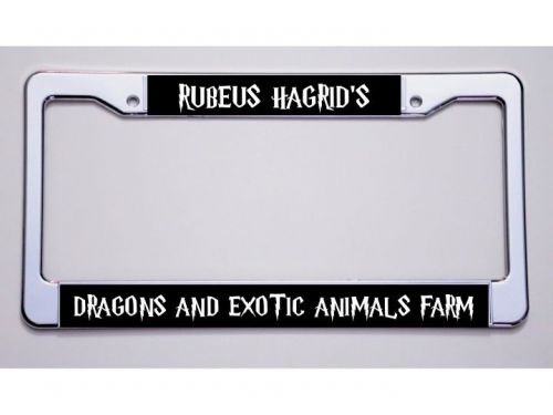 Harry potter fans! &#034;rubeus hagrid&#039;s/dragons and exotic...&#034; license plate frame