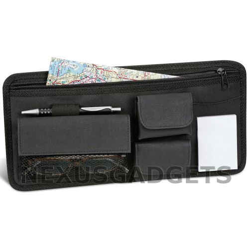 Car visor wallet pocket map compartment organizer valet holder sunglass caddy fs