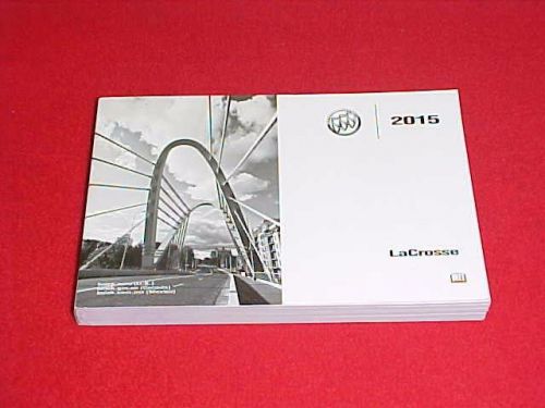 2015 new original buick lacrosse owners manual service guide book 15 glovebox