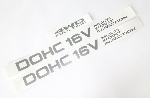 1987–1991 mitsubishi colt lancer mirage cyborg dohc 16v 4g63 door decal sticker