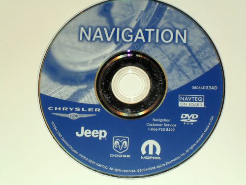 Chrysler dodge jeep navigation disc dvd cd 033ad nav map disk voyager gps