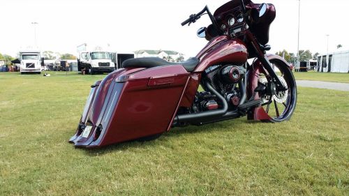 2009-2013 harley davidson down &amp; out saddlebags bagger full kit flh road glide