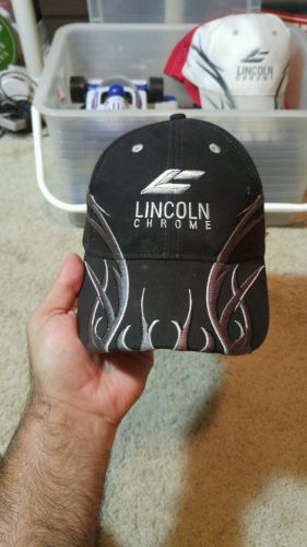 Lincoln chrome adjustable baseball hat nice used