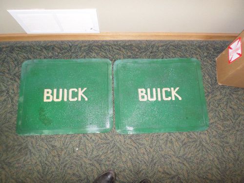Original oem buick floor mats pr in green 50&#034;s used great shape