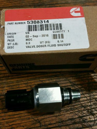 New ~ oem cummins valve, doser fluid shutoff 5308314