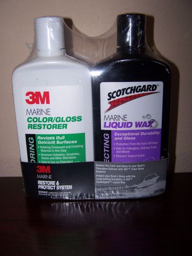 3m marine color gloss restorer 16.9 fl oz.3m marine liquid wax scotchgard 16 oz