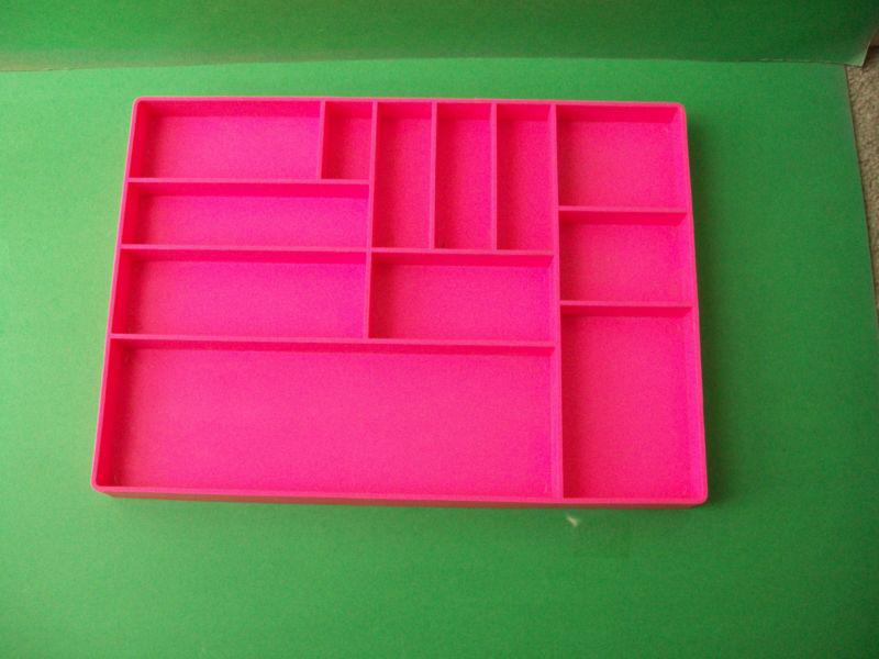Pink tool box drawer organizer