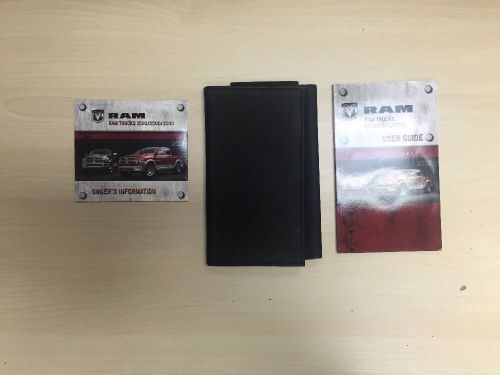 Dodge ram truck 1500/2500/3500 2012 owners manual &amp; case &amp; dvd