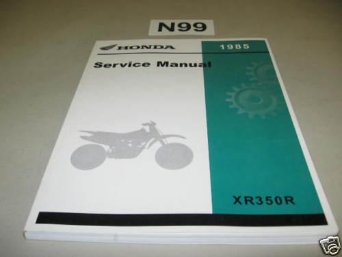 New service manual 1985 xr350r xr350 oem honda shop repair maintenance book #n99