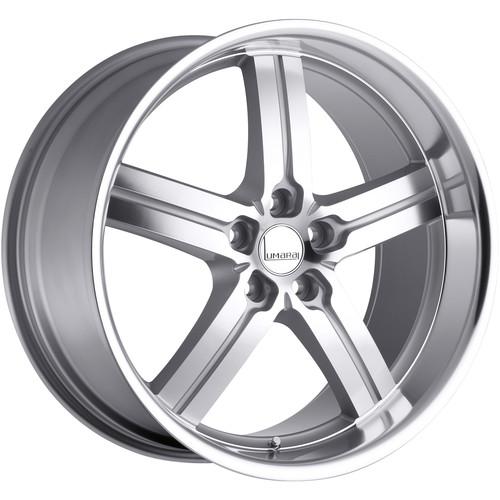 18x9.5 silver lumarai morro wheels 5x120 +31