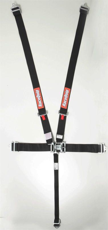 Racequip 711001 black bolt-in latch & link harness assemblies  wraparound -