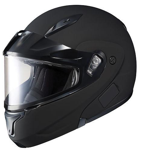 Hjc cl-max ii snowmobile dual lens shield snow helmet matte black 4xl