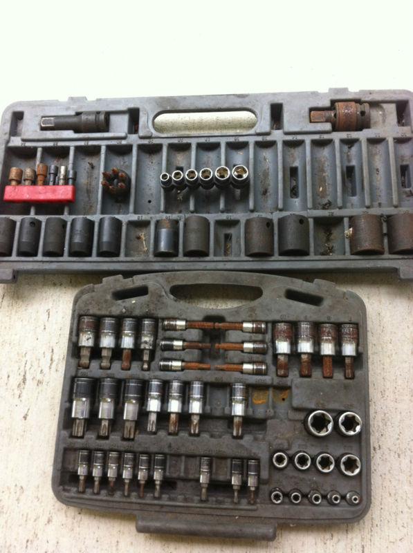 Matco silver eagle 2 sets, socket bit driver set,sockets,various sizes,mixed lot