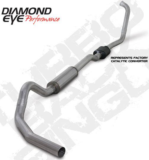 Diamond eye exhaust- 03-07 ford 4" alum-turbo back single