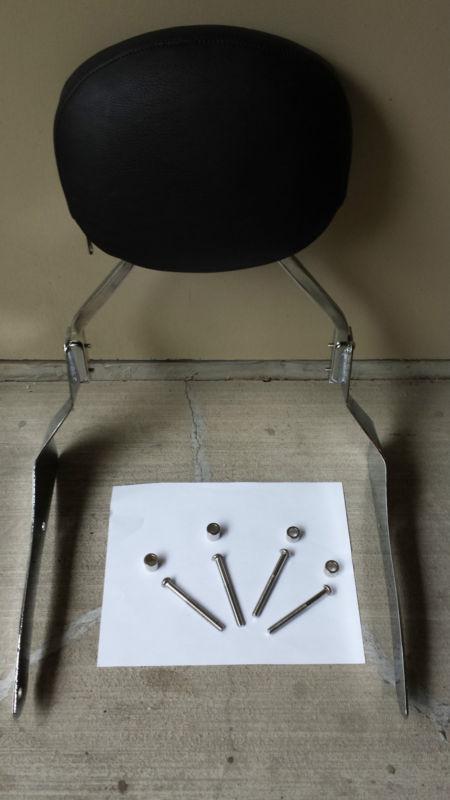 2006-2013 suzuki m109r sissy bar- pad - mounts - bolts & spacers- new never used