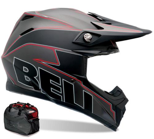 Bell moto-9 emblem mat black 2xlarge dirt atv mx motorcycle helmet brand new