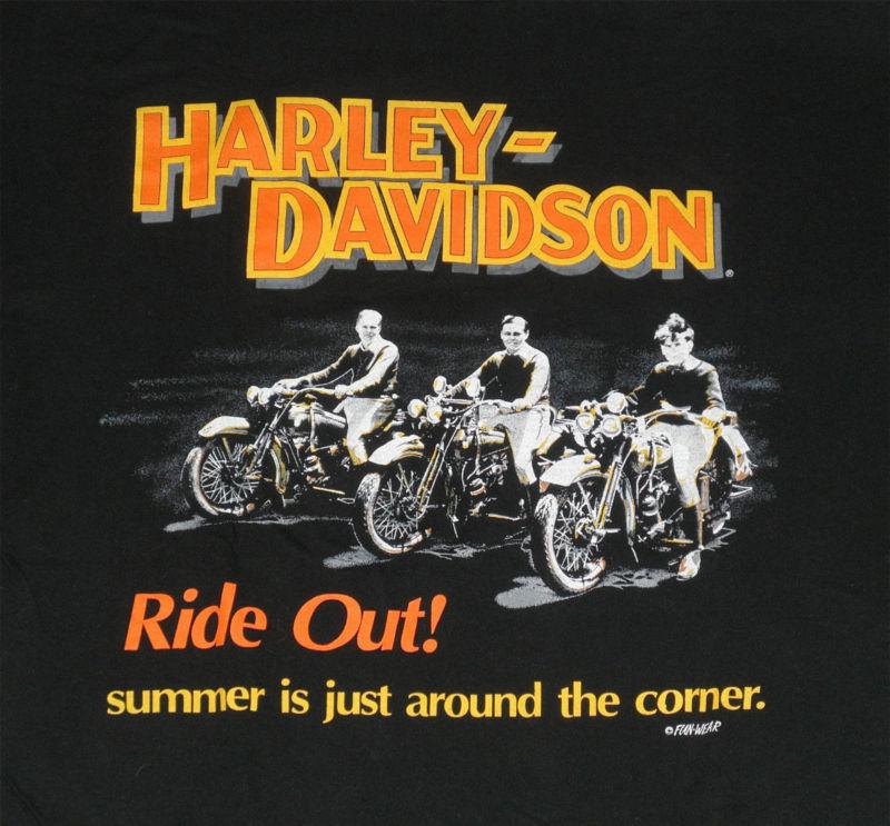 Old school vintage bikes harley-davidson motorcycle ride out shirt
