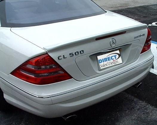 2000-2007 mercedes cl w215 l-style rear trunk lip spoiler (painted)