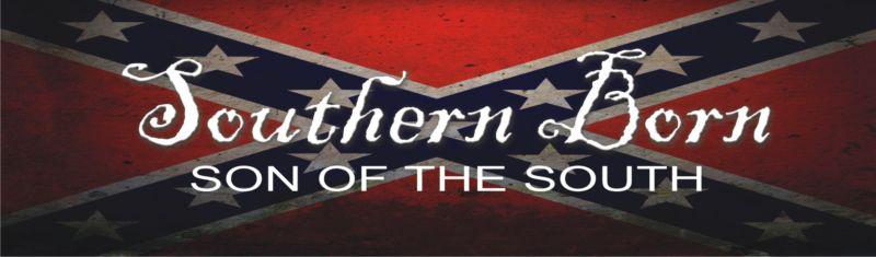 Rear window graphic - southern born - son of the south