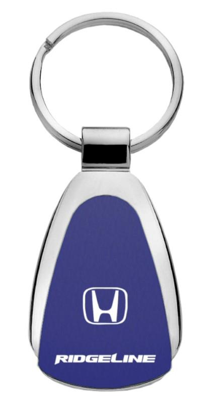 Honda ridgeline blue teardrop keychain / key fob engraved in usa genuine