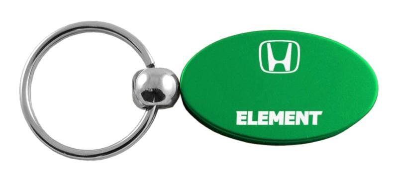Honda element green oval keychain / key fob engraved in usa genuine