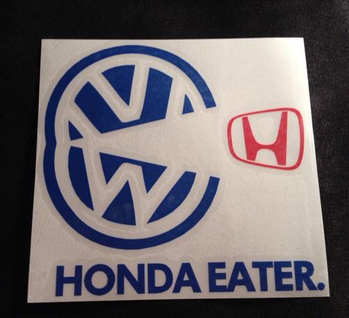 Volkswagen vw honda eater decal sticker
