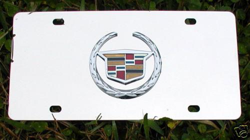 Cadillac chrome oem stainless novelty license plate new