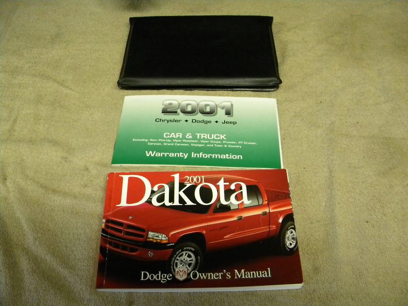 2001  dodge dakota owner manual with binder
