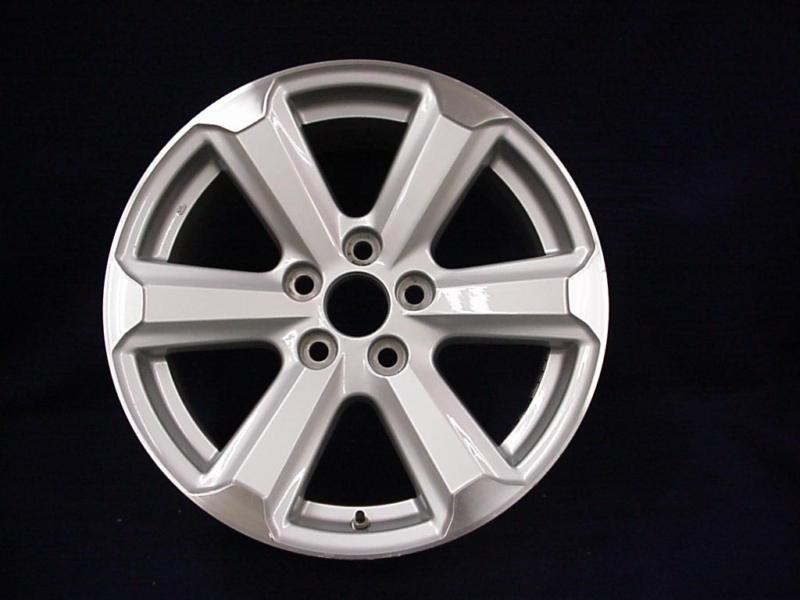 Toyota highlander 08-10 17" 6 spoke silver/machined alloy / aluminum wheel - 1