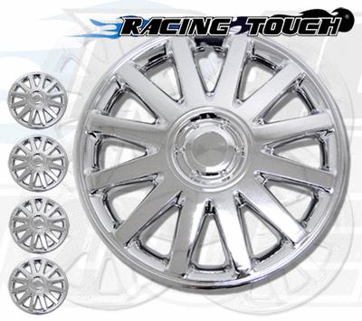 4pcs set 16" inches metallic chrome hubcaps wheel cover rim skin hub cap #610