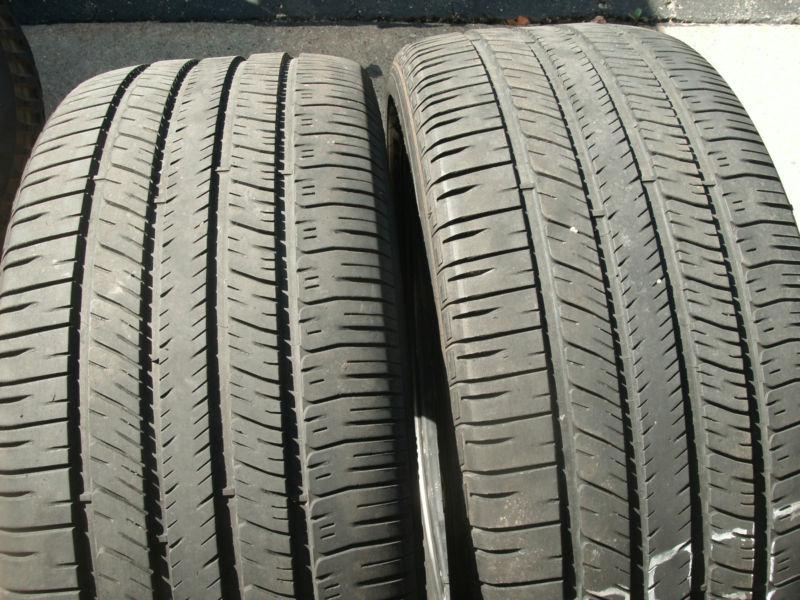 2) 255/45/20 goodyear eagle rs-a tires 101v repair free 6-7/32nds, fast shipping