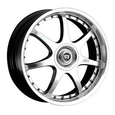 American racing wheel motegi ff7 aluminum silver 16"x7" 5x4.5" bolt circle